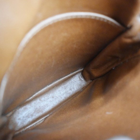 Authentic LOUIS VUITTON Danube Shoulder Bag Monogram Leather Brown France - Picture 13 of 13